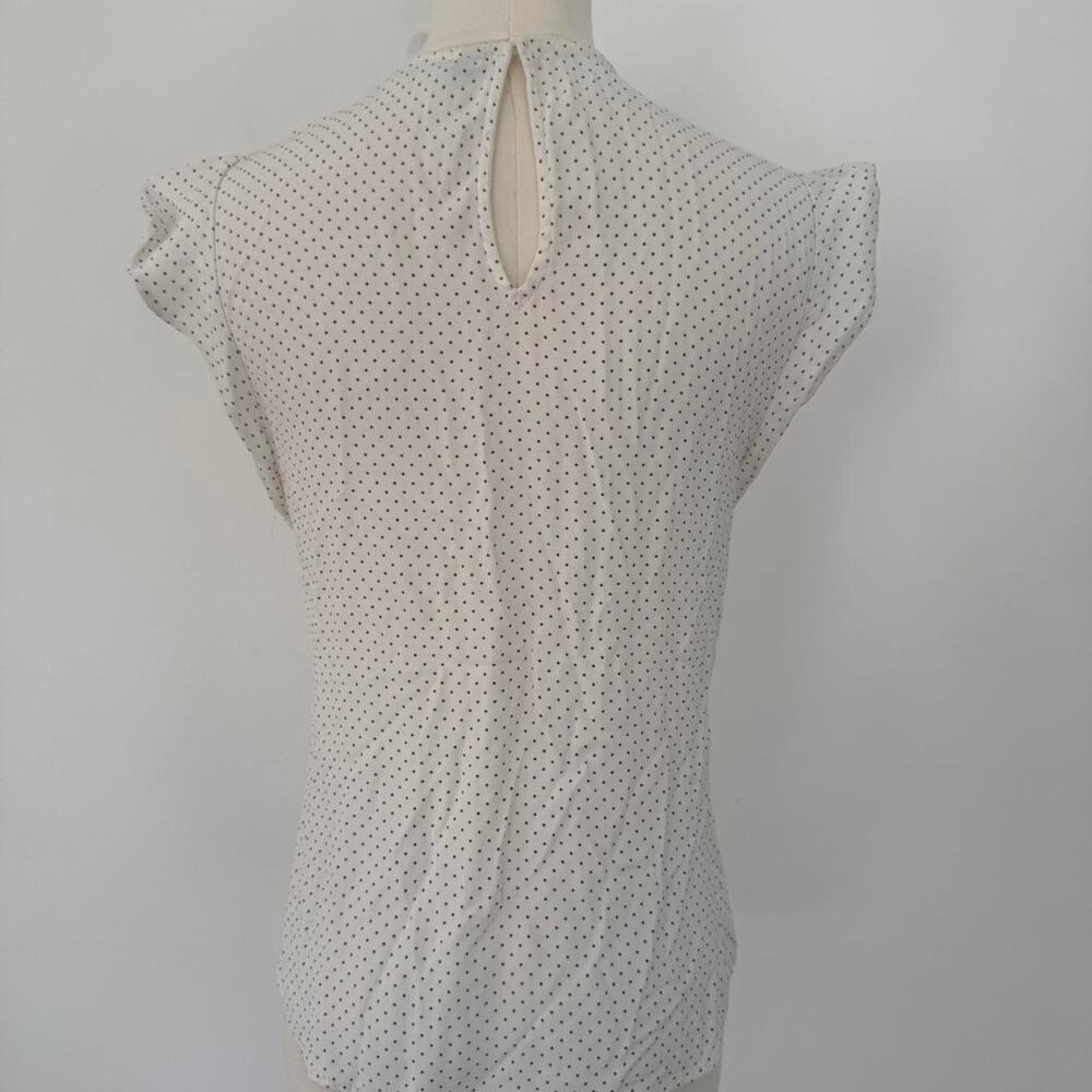 ZARA POLKA DOT RUFFLE TOP - Picture 4 of 5
